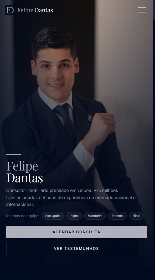 Felipe Dantas no telemóvel